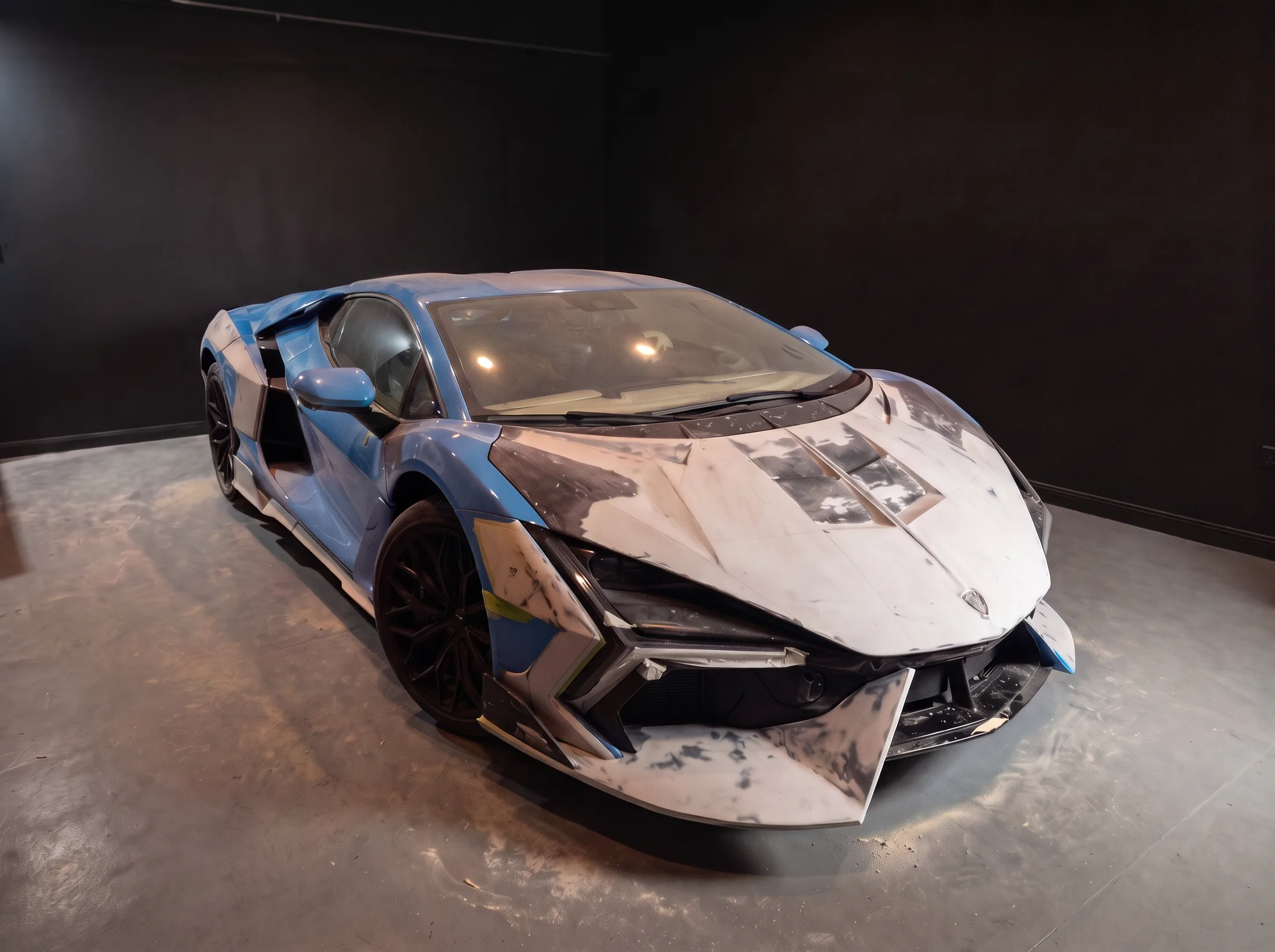 Prototyping at Kynetik Koncepts — prototype bodywork test-fitted to a supercar